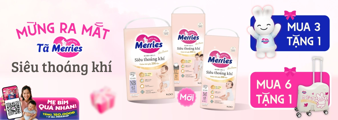 Banner tã Merries T7